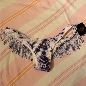 Victoria Secret Tie-Dye Fringe Bikini Bottom